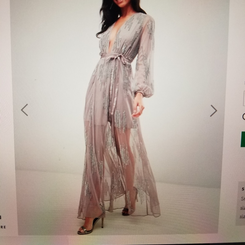 Asos Sequin Maxi Dress